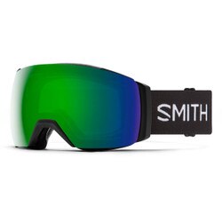 Smith I/O Mag XL Chromapop Goggle with Extra Lens in Black with Sun Green MirrorStorm Rose Flash